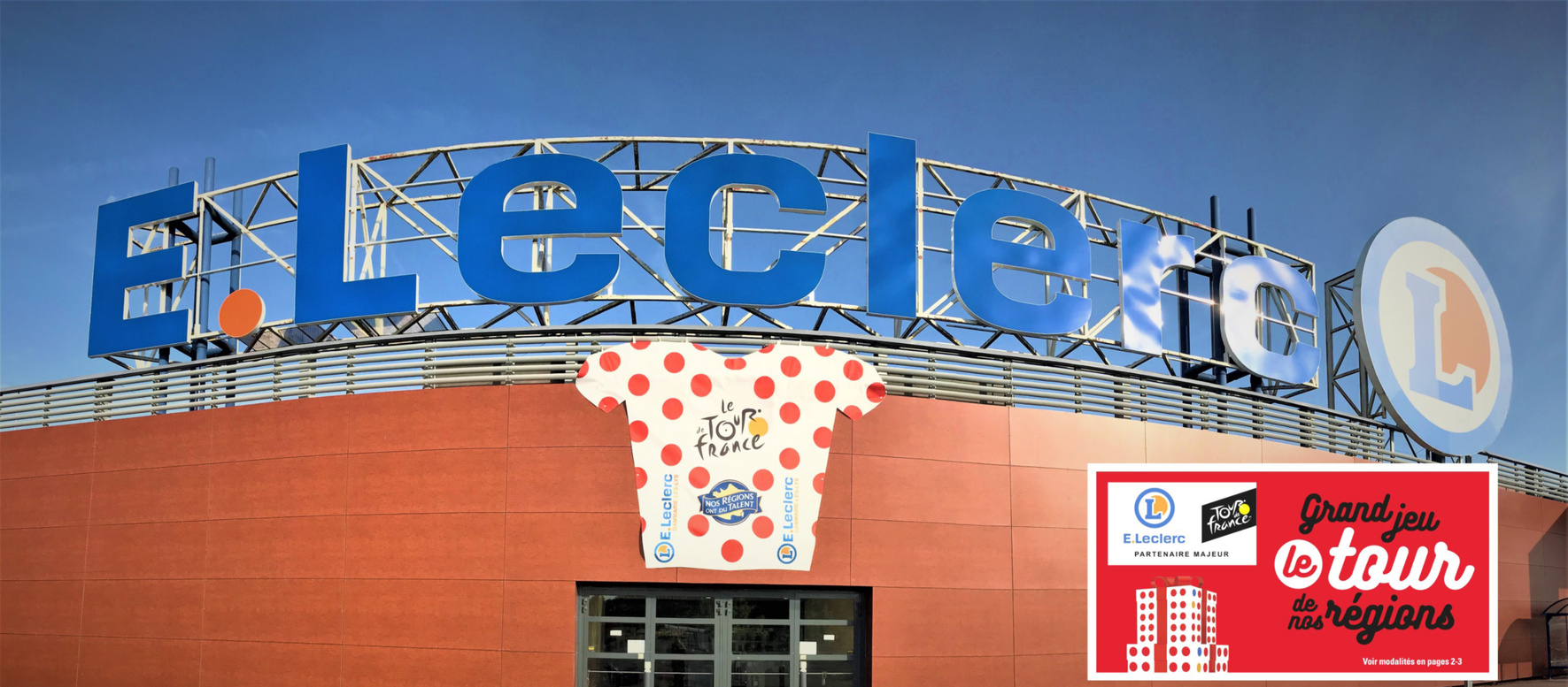 Tshirt géant Tours de France - E.Leclerc Dammarie lès Lys